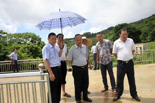 陈可猛副市长考察金沙水温泉漂流度假村景区